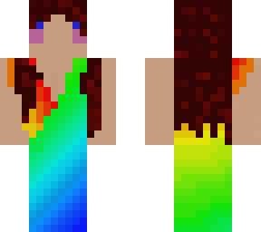 rainbow gradient toga skin