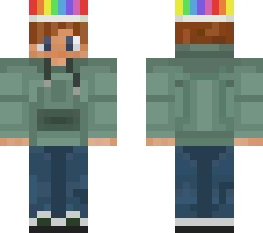 rainbow hat hoodie