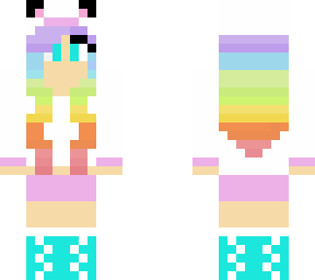 rainbows panda girl #2