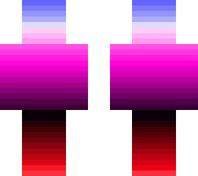 red blue and purple  skin