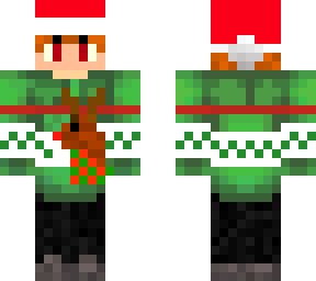 red haired christmas sweater guy