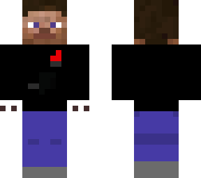 steve with a wedding dress :3