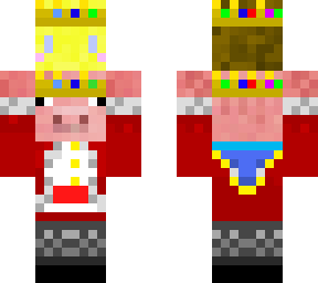 techo carrying bee with a crown