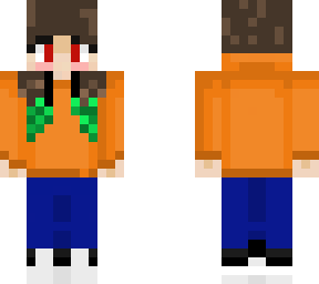 the orange jacket