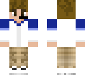 tommyinnit, but blue, and brown hair v2