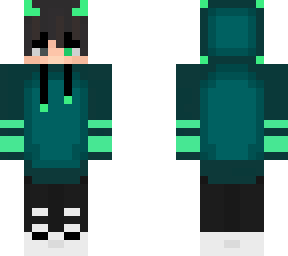 (edit) green boy with horns and hoodie