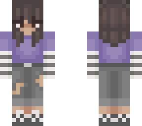 aesthetic girl purple