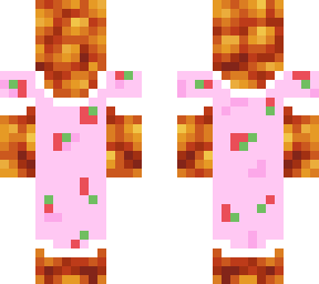 beans in strawberry dress