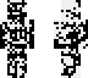 black and white