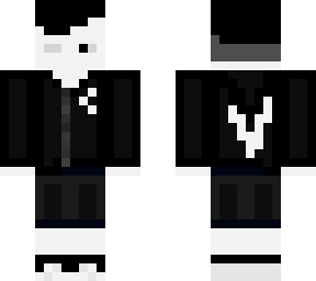 black white