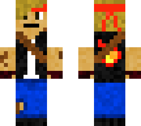 blonde biker thug man