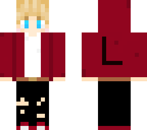 blonde red jacket l