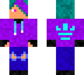 blue and pink haired cute boy <3