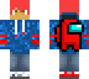 blue and red among us