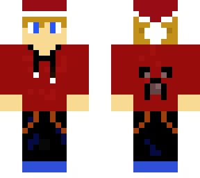 christmas teen boy- with santa hat