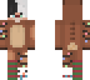 eboy christmas reindeer (black and white hair)