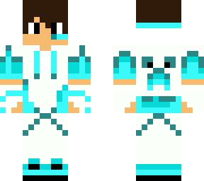 light blue and white gamer