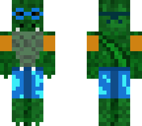 lizard in a swimsuit