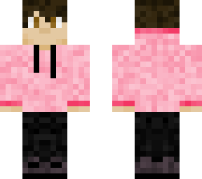 pink hoodie (hood down)