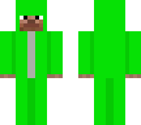 steve in a creeper onesie