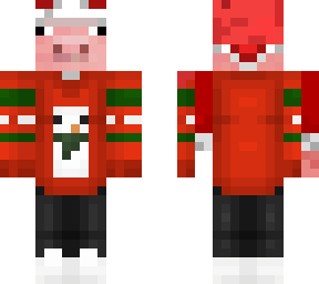 technoblade christmas with hat.