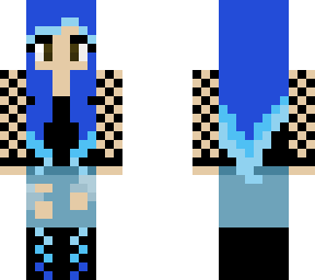 blue hair girl | Minecraft Skin