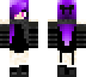 chica tmida pelo morado