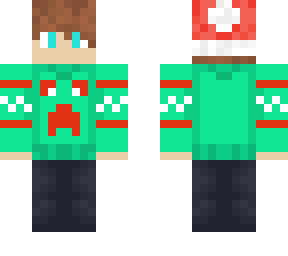christmas skin, creeper design