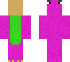 eboy wearing barney suit