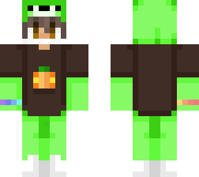 lime dino pumpkin onesie