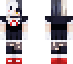 my skin w mask on da left