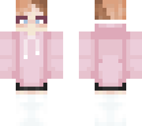 nonbinary pink hoodie splitdye skin