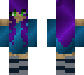 purple haired girl