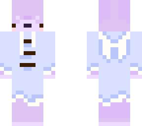 purple shiba inu in blue bunny cape jacket