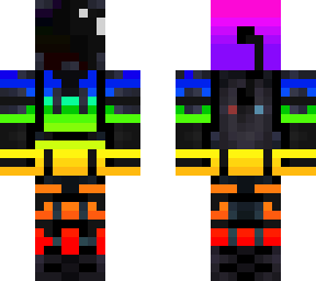 Rainbow Among us skin | Minecraft Skin