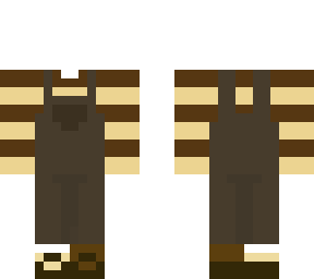 Bee dungarees template | Minecraft Skin