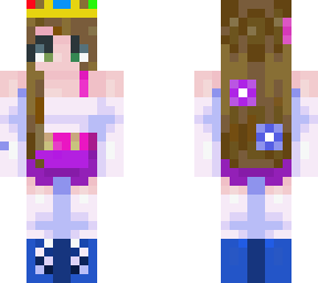 blonde bi***ual pride overall girl with crown