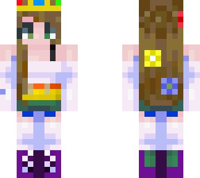 blonde pride overall girl with crown