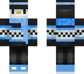 blue christmas penguin
