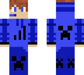 blue minecraft adidas jacket