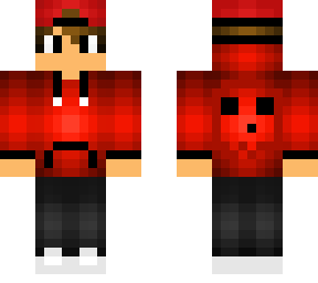 boy with red abivial hoodie