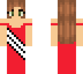 celebrity in red dress (hair and eyes not mine)