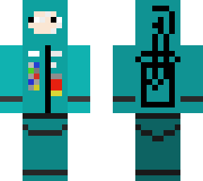 cyan spaceman