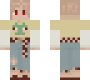 frog shirt short blonde hair high jeans checker belt