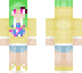 girl with green hair