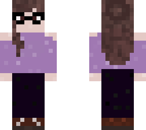 glasses hairbun girl