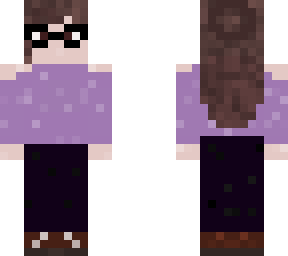 glasses hairbun girl