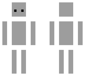 grey/white block man