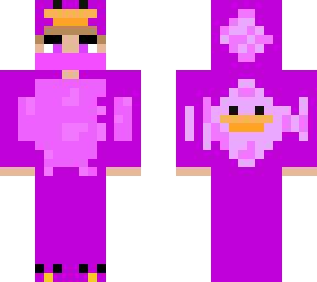 me in a purple ducky suit ( masked )