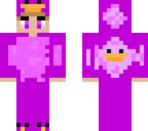 me in a purple ducky suit